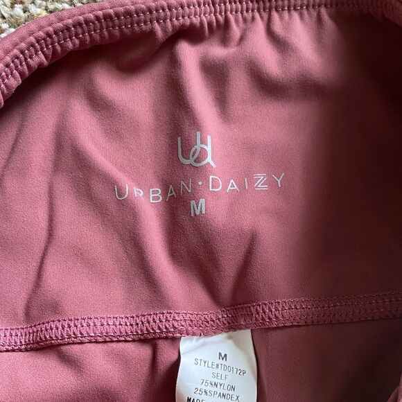 Urban Daisy Leggings Cutouts Mauve Pink Womens Size Medium - Picture 6 of 7